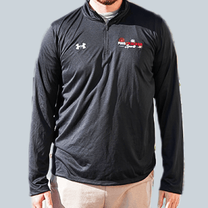 Men's UA Team Tech Long Sleeve 1/4 Zip - Black