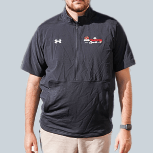 Men's UA Team Tech Short Sleeve 1/4 Zip - Black