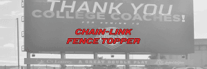 Chain Link Fence Topper