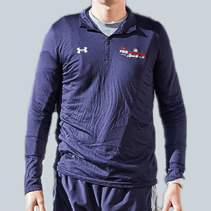 Men's UA Team Tech Long Sleeve 1/4 Zip - Blue